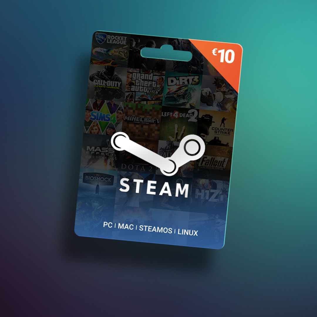 Steam Gift Card 10 EUR - Steam Klíč