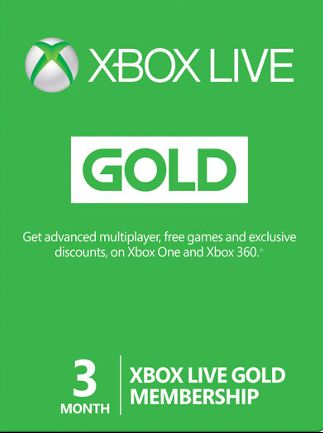 Xbox Live GOLD Subscription Card 3 Months Xbox Live