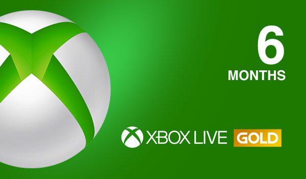 Xbox Live GOLD Subscription Card - 6 Months Xbox Live