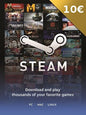 Steam Gift Card 10 EUR - Steam Klíč